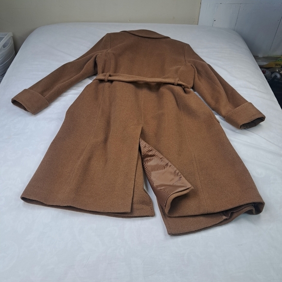 Lauren Ralph Lauren Belted Wool & Cashmere Blend Wrap Coat Size 16 - Picture 15 of 16